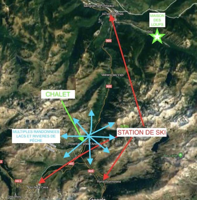 Chalet 6B Dans Les Pyrenees Proche D'Andorre LʼHospitalet-près-lʼAndorre 外观 照片